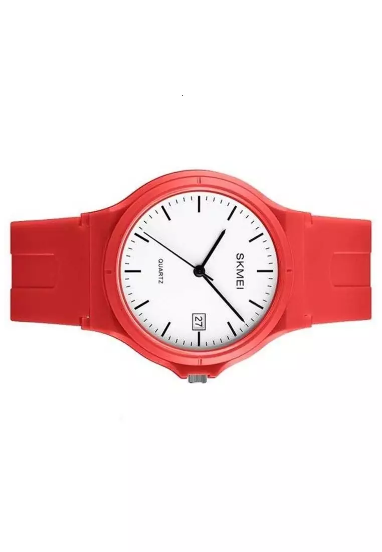 Jam Tangan Analog Sporty Wanita Waterproof 50m Strap Tali Material Silicone DS39 ORIGINAL