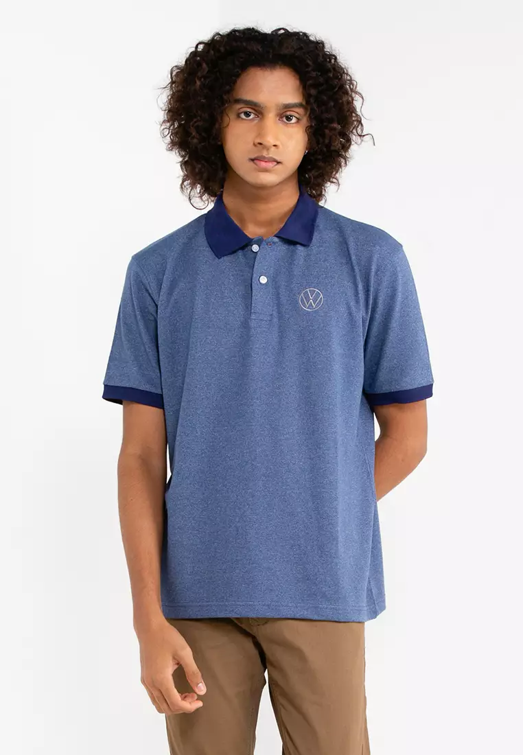 long sleeve polo and shorts