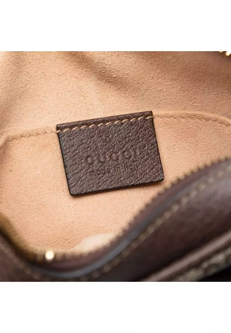 Pre-Loved Gucci Mini Gg Supreme Web Ophidia Crossbody