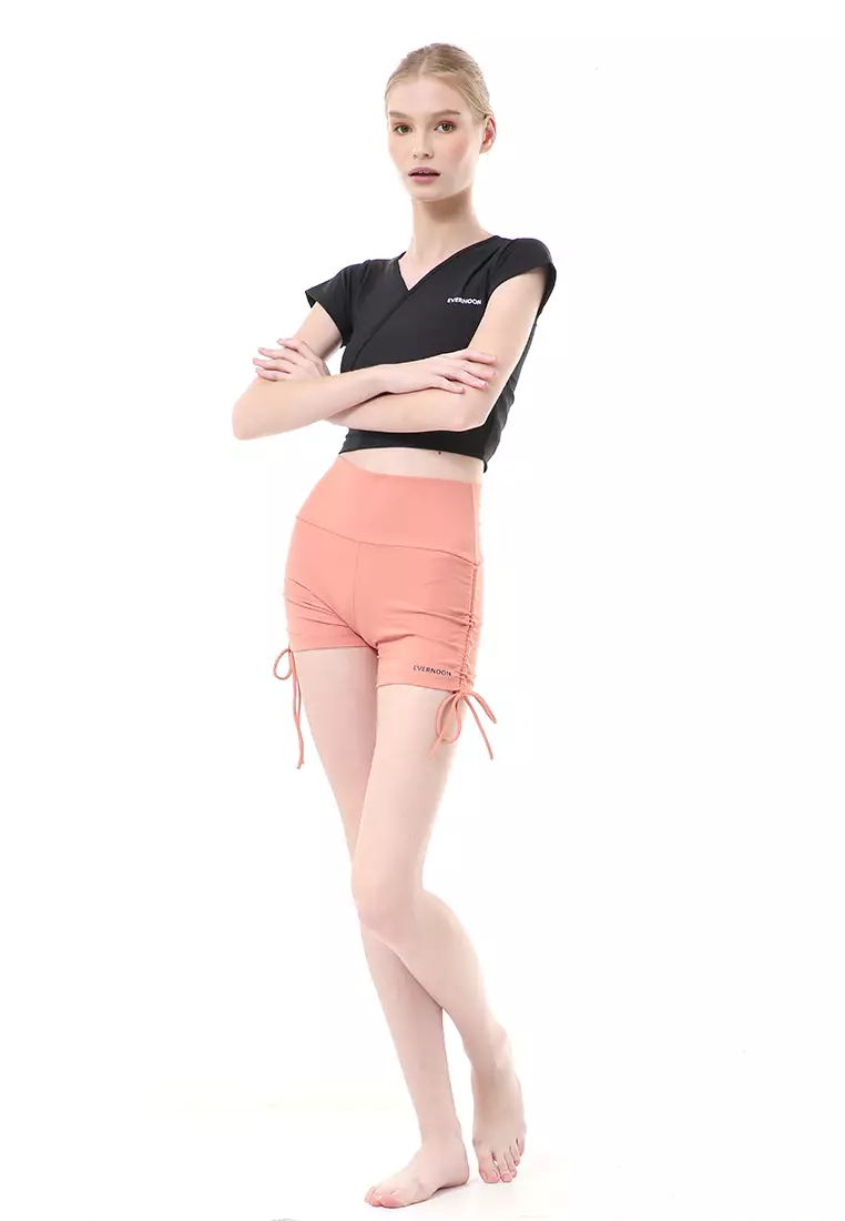 Gazala Celana Pendek Yoga Bawahan Wanita Relaxed Fit - Orange