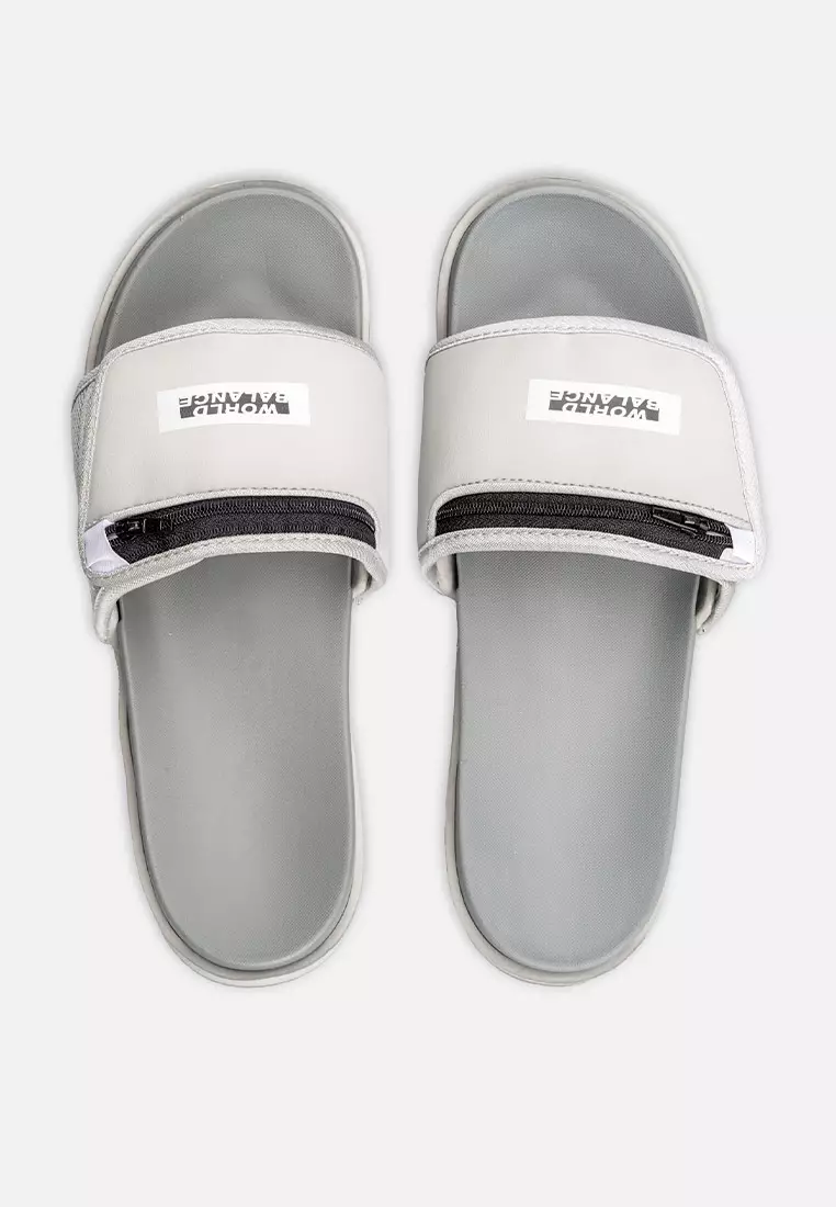 World Balance Zip Sliders Men's Slides