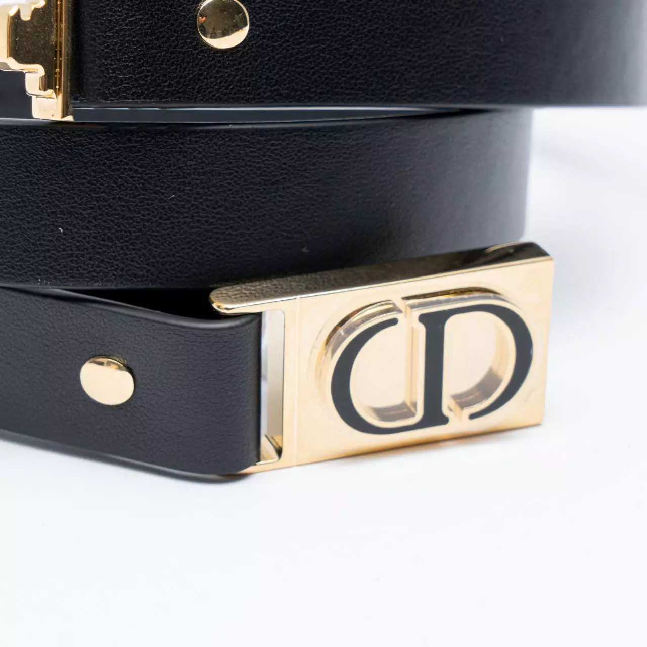[4.4PRIL KEJUTAN HARGA] 30 Montaigne Treasure Belt 20mm Smooth Calfskin Leather Black