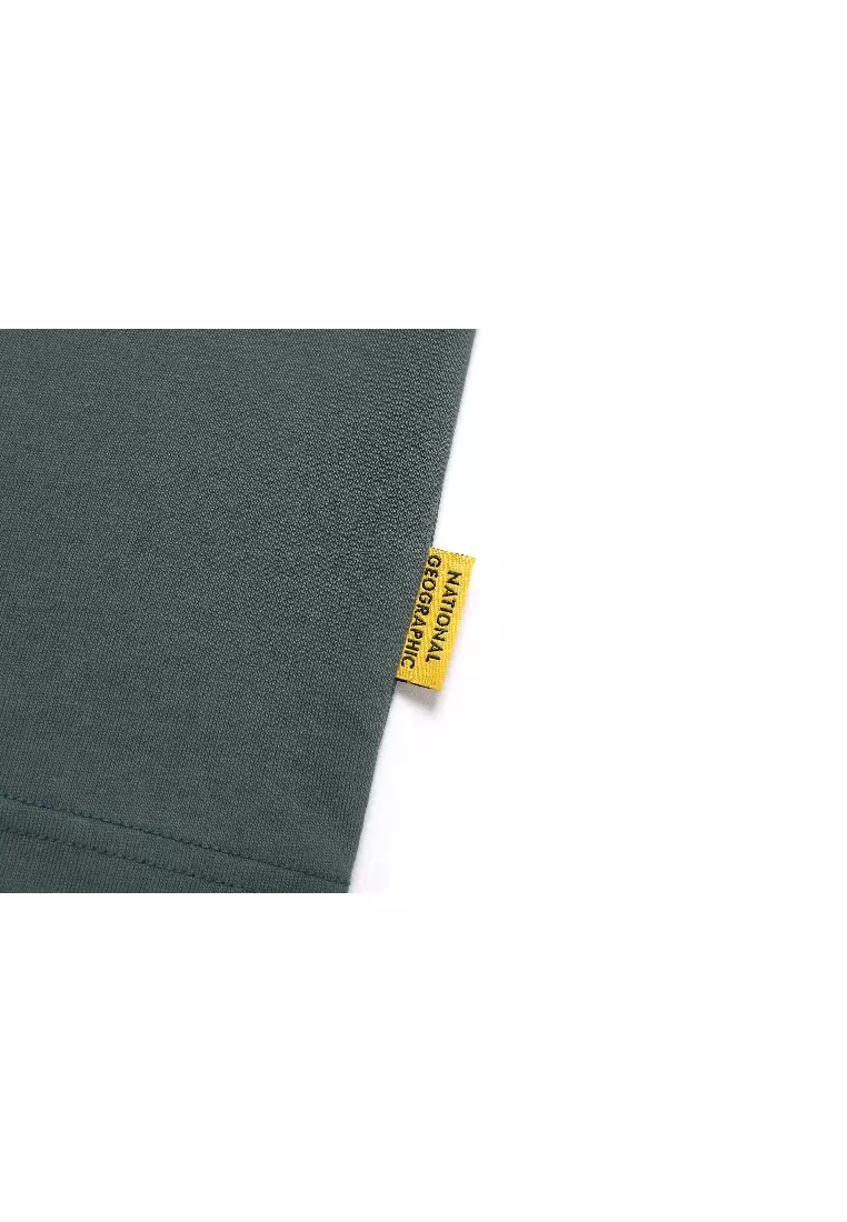 男女同款徽章半寬鬆短袖T恤