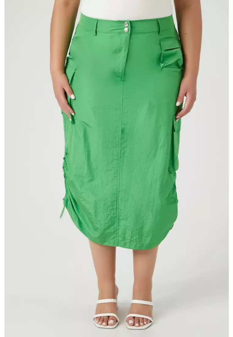 Plus size outlet green skirts