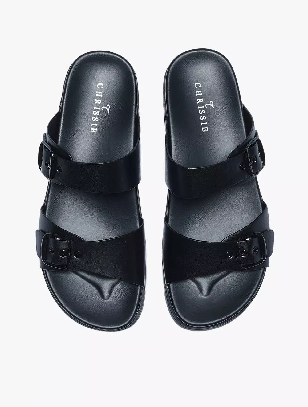 Payless Club Culture Womens Hira Flat Sandals - Black_05