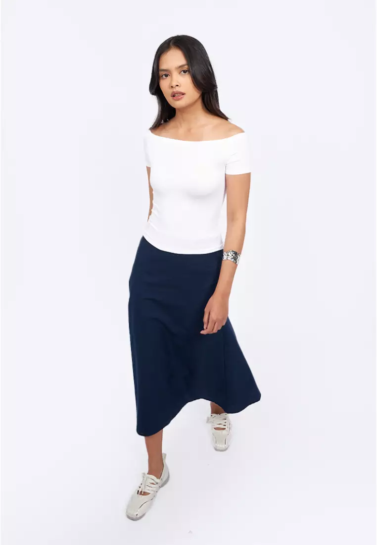 Regular Fit Flowy Midi Skirt