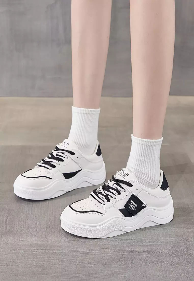 Platform Casual Leather Sneakers RX3329