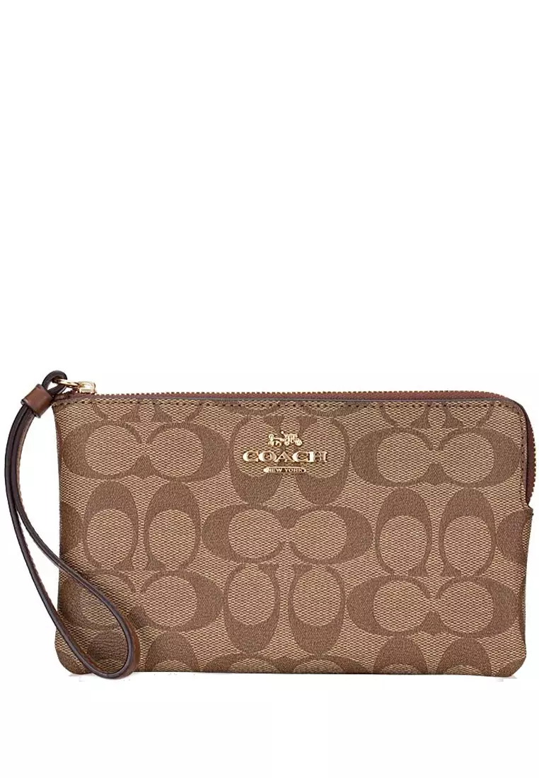 Coach discount logo wristlet