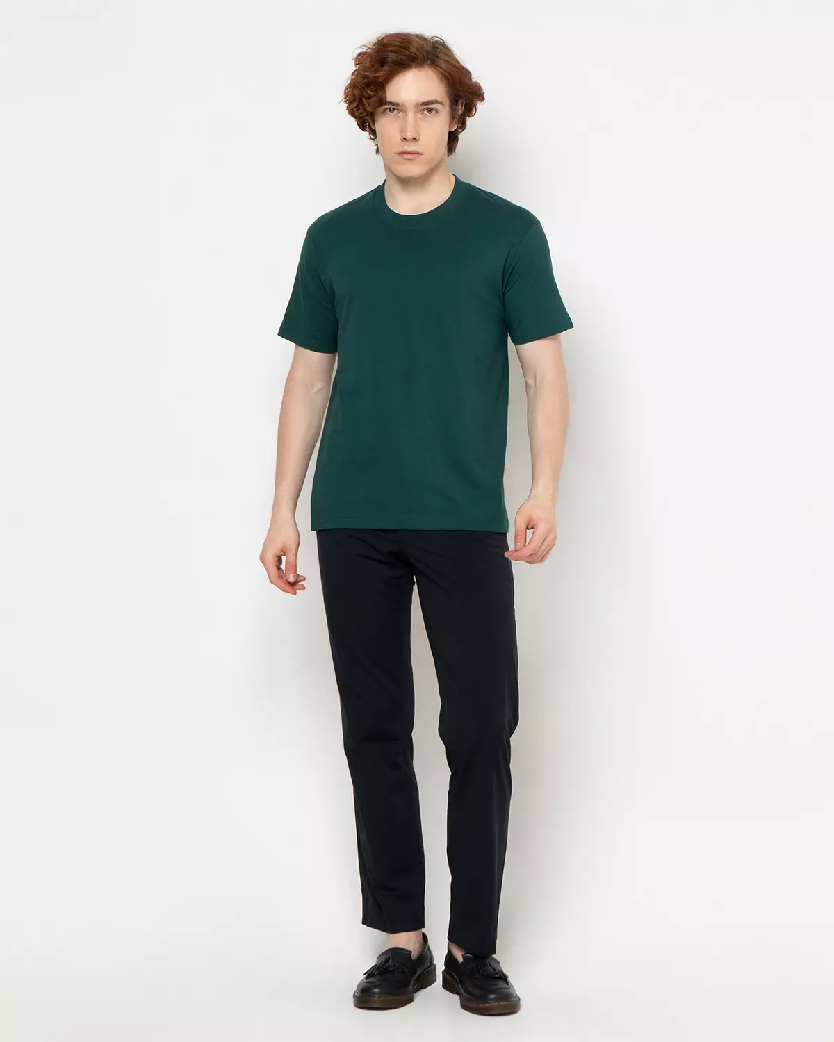 Country Fiesta Basic T-Shirt Bodysize Kaos Polos Heavyweight Forest - 01TSP00160