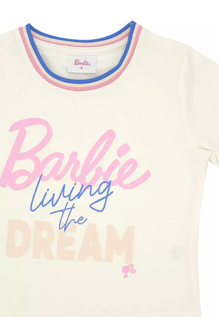 Girls Licensed Graphic Ringer T-Shirt "Living The Dream"