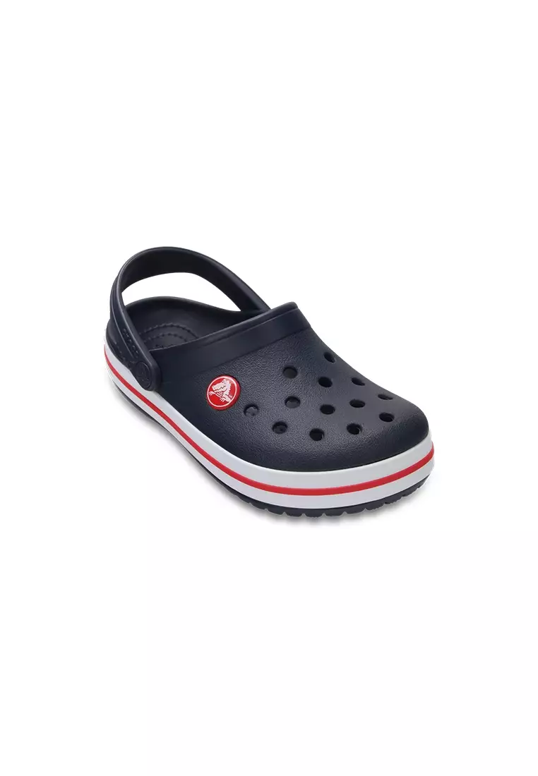 Discount on Crocs  shoes - SKU: Kid's Crocband Clog in Navy Red