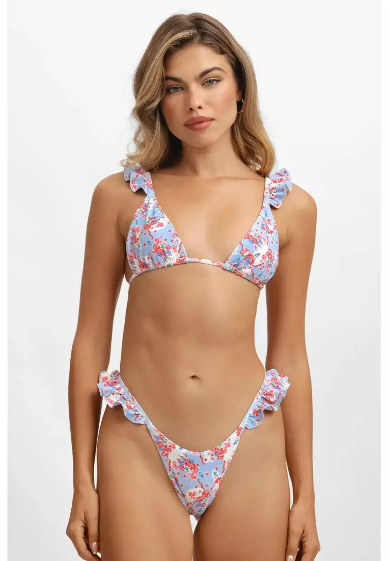 Tessa Triangle Bikini Top / Summer Berries Final Sale