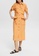 ESPRIT orange ESPRIT Blended linen: shirt dress with a belt 7FD6FAA6E5AFC9GS_4