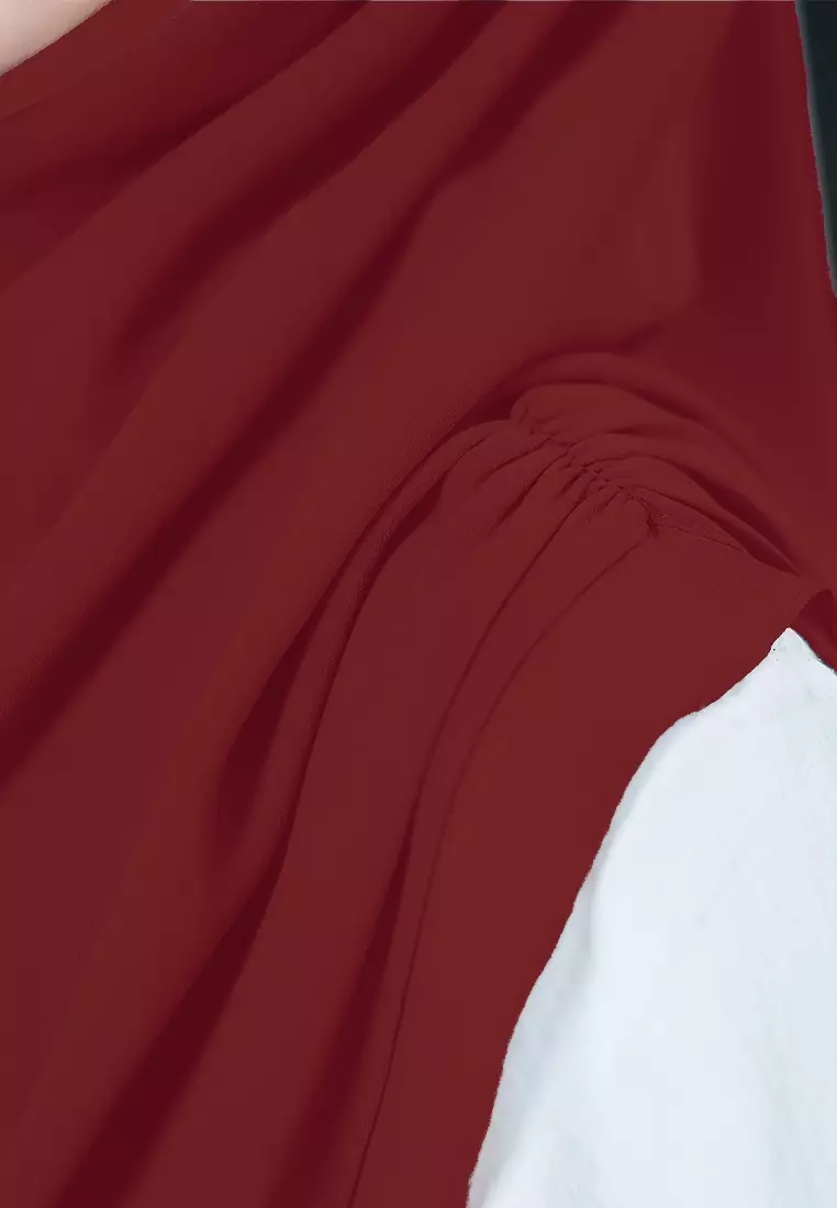 HIJAB INSTAN IRISH - DEEP MAROON