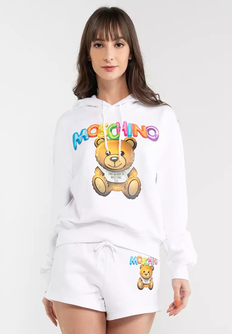 Moschino clearance logo hoodie