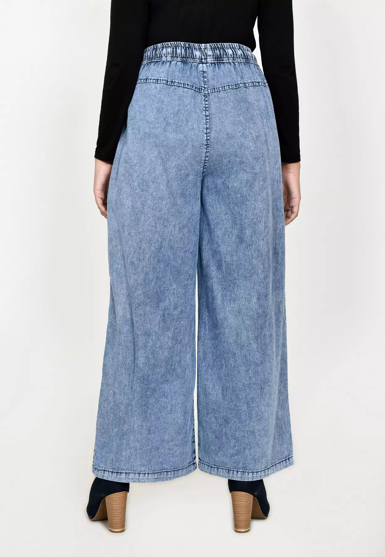 Kulot Denim Emma [Panjang 102 cm] SNOW BLUE