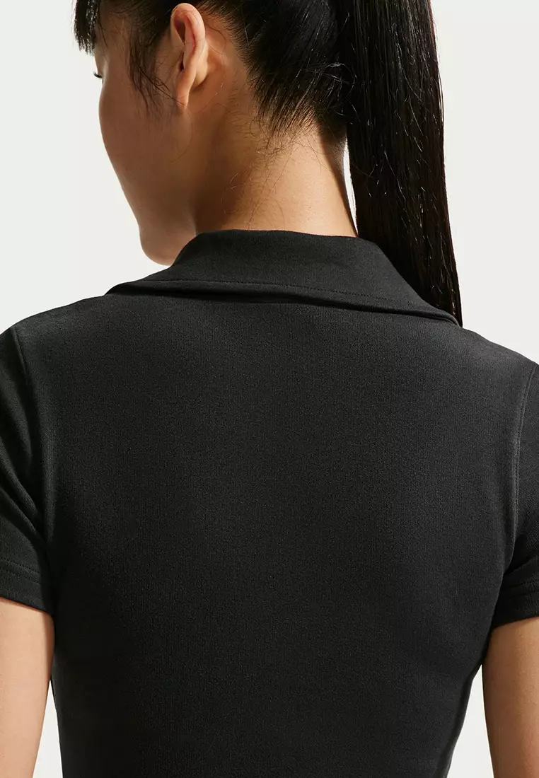 Sportswear Women's Tight Short-Sleeves Cropped Polo Top