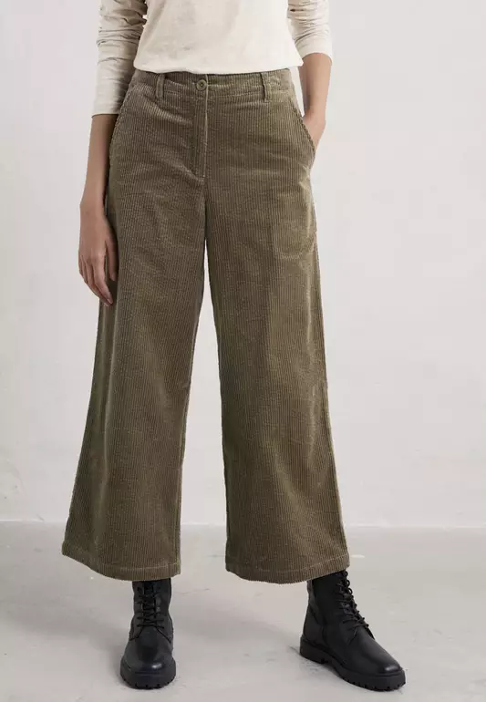 Seasalt Cornwall Petite Green Asphodel Trousers
