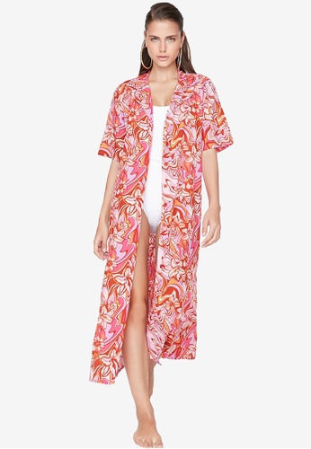 Trendyol Floral Print Beach Cover Up Dress | ZALORA Malaysia