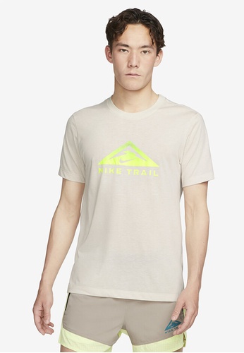 Nike white Short-Sleeves Dri-FIT Trail Running T-Shirt 13161AAC6DFF62GS_1