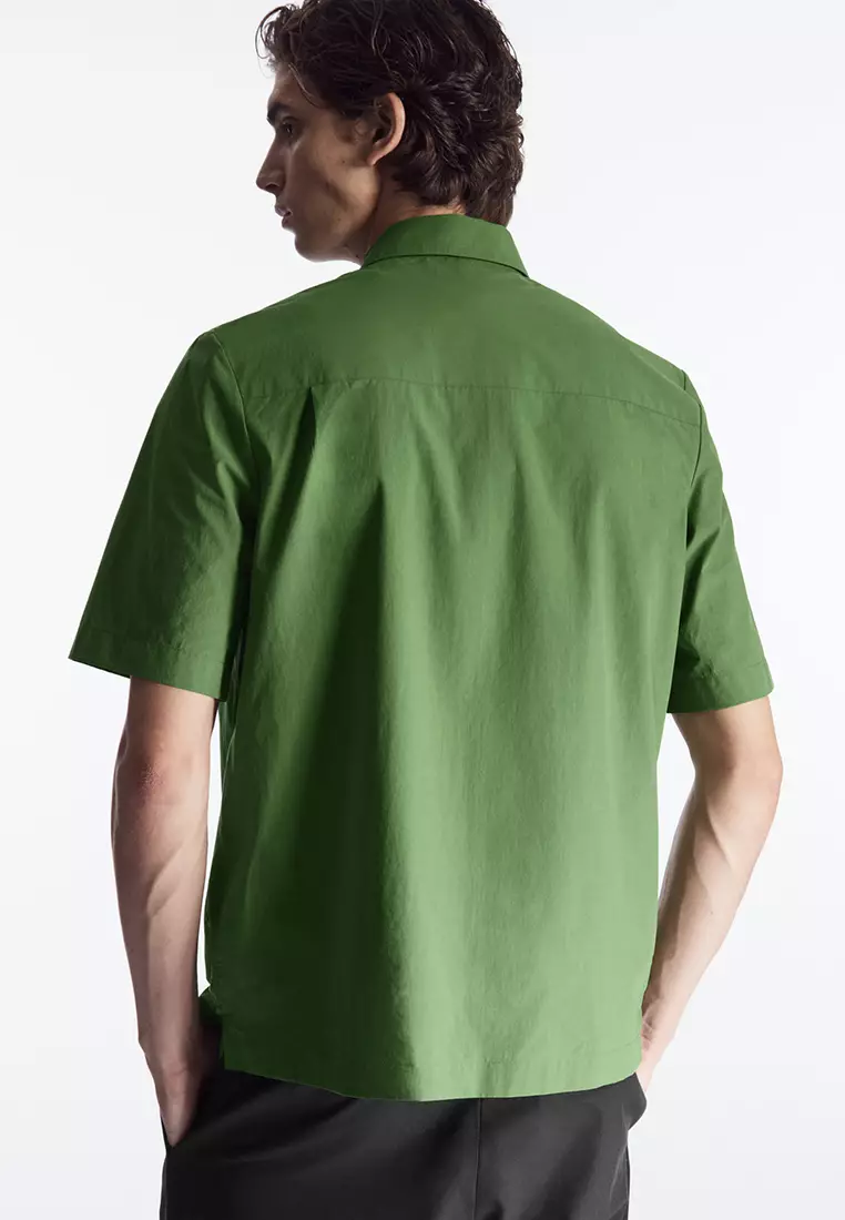 Textured Short-Sleeved Shirt