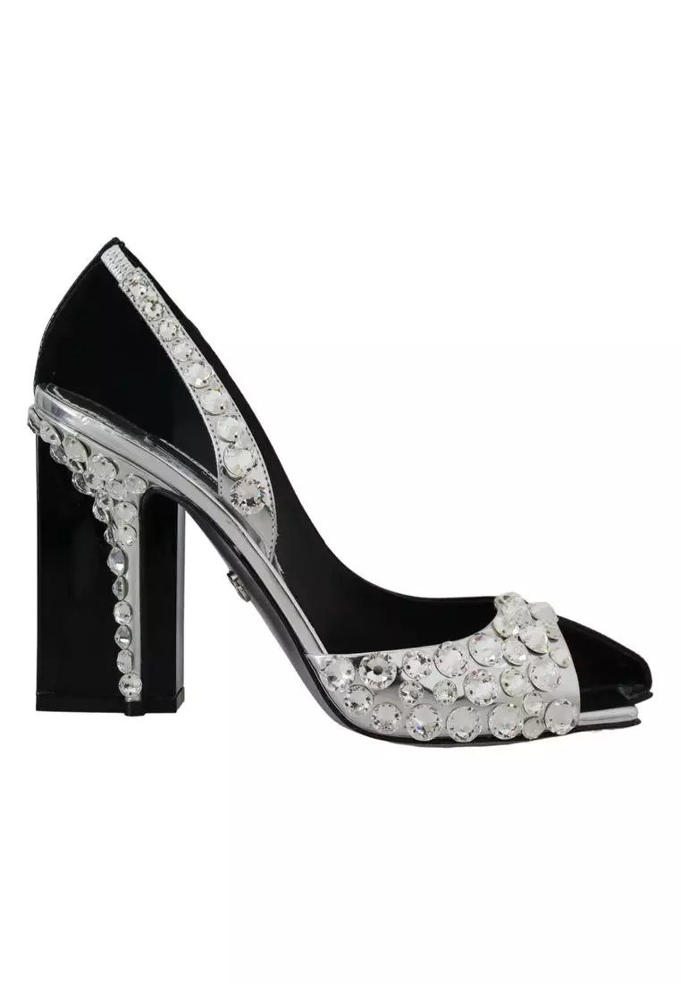 Dolce and clearance gabbana silver heels