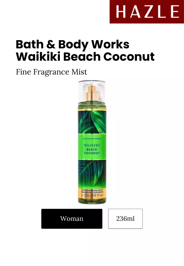 Bath & Body Works Waikiki Beach Coconut Fragrance Mist Woman 236 ml
