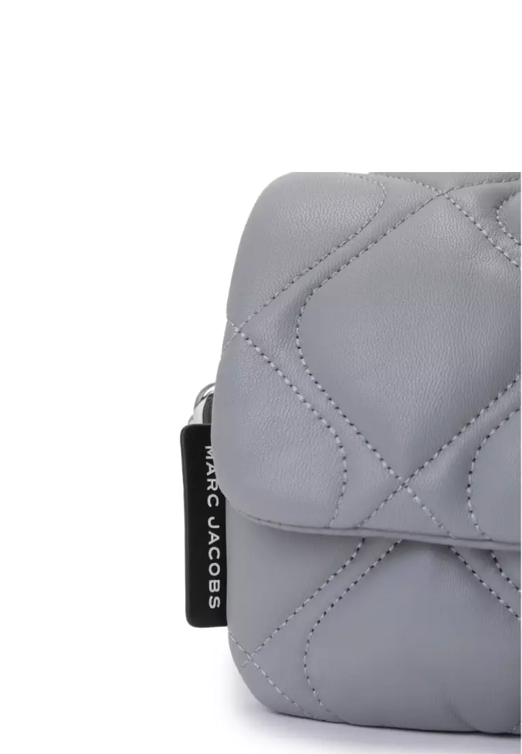 Small Quilted Pillow Bag Rock Grey 