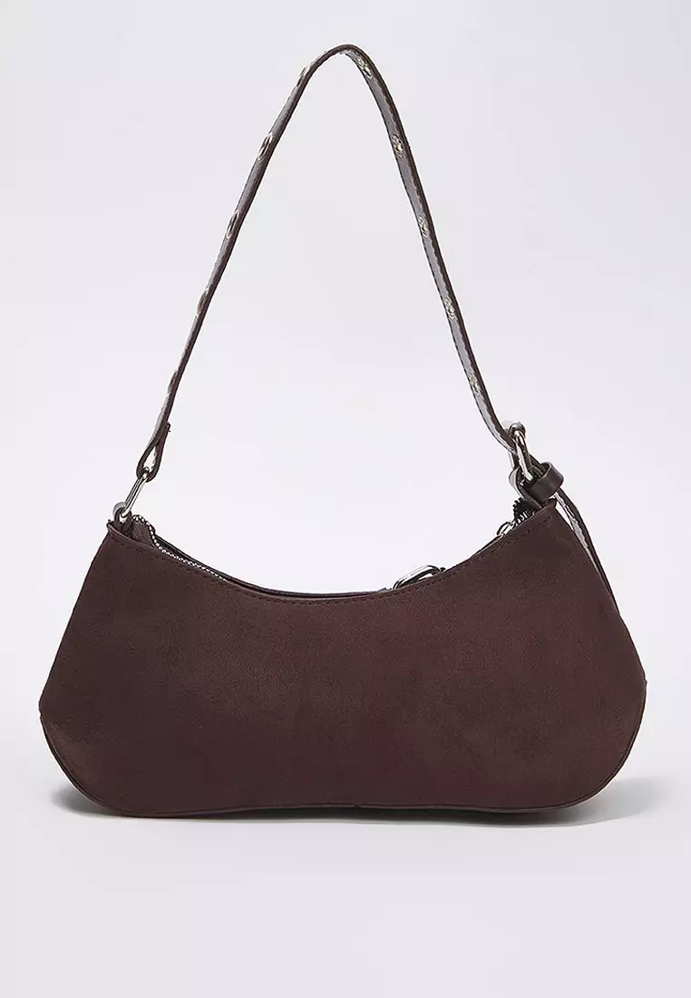 Eyelet Belt Buckle Baguette Bag