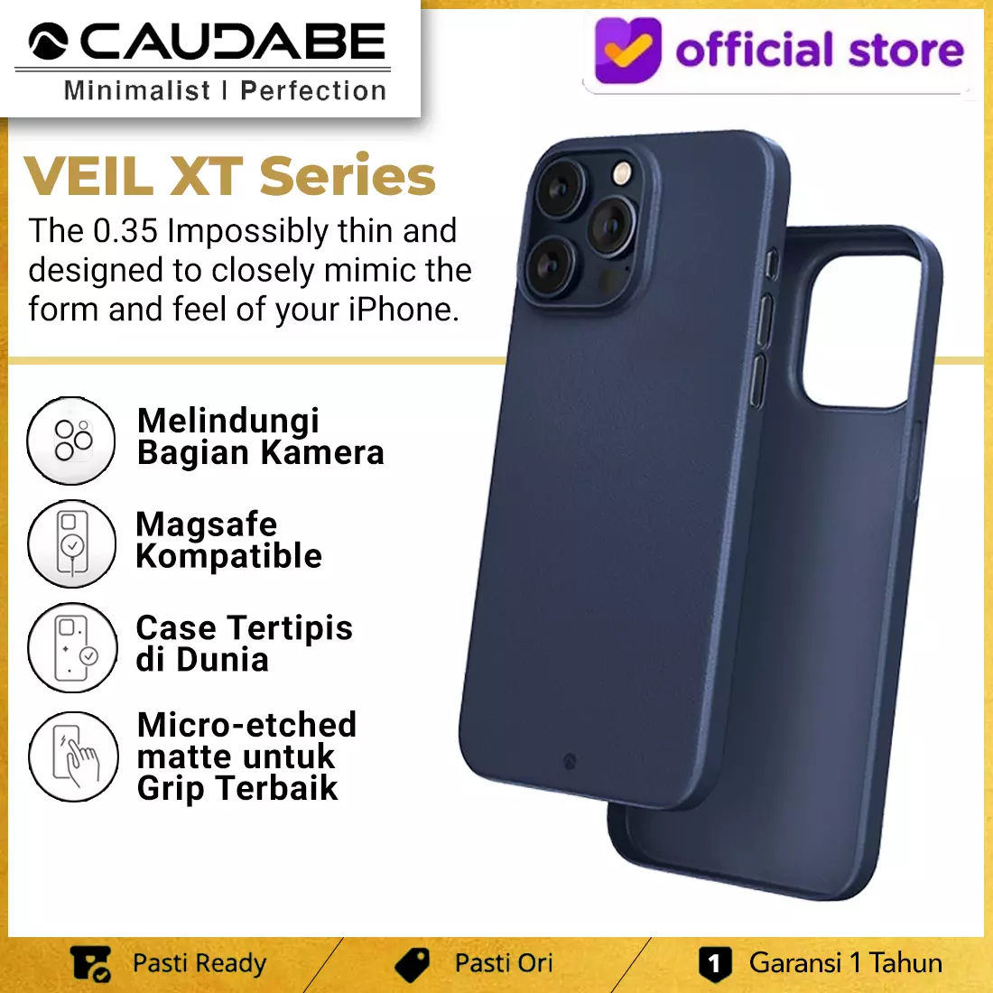 Veil  Impossibly thin iPhone 15 Pro Max case – Caudabe