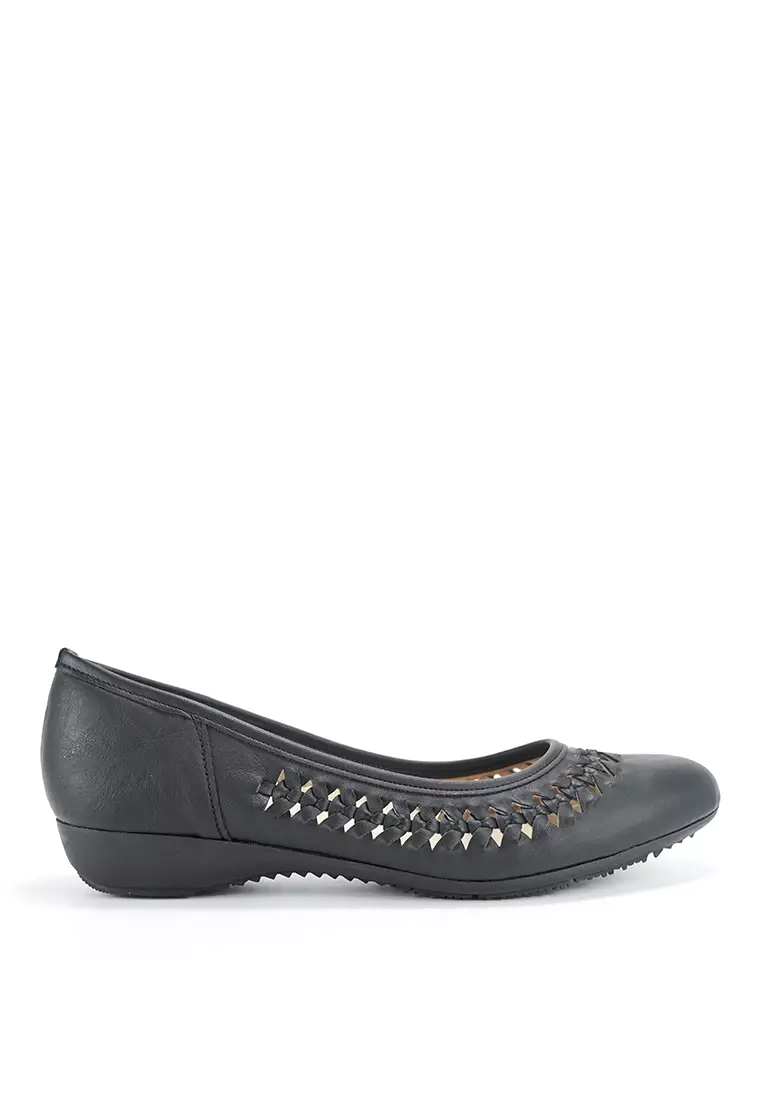 Next ladies black flat shoes store