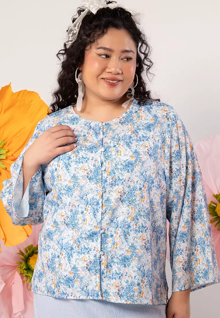 Jual Lubna Plus size hi-low kurung kedah Original 2024 | ZALORA Indonesia