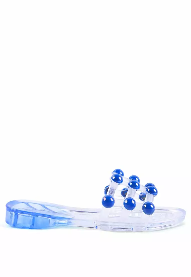 Discount on London Rag  shoes - SKU: Kids Jelly Gems Slip-On Flats In Blue