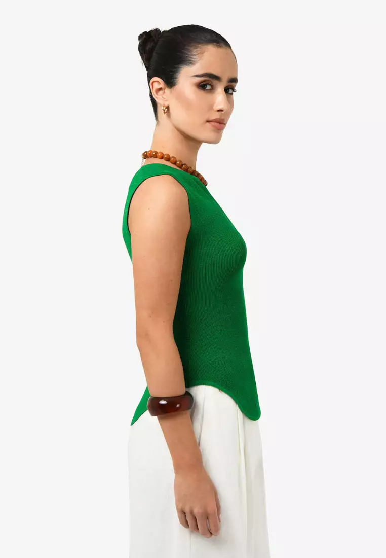 Noemi Split Neck Tank