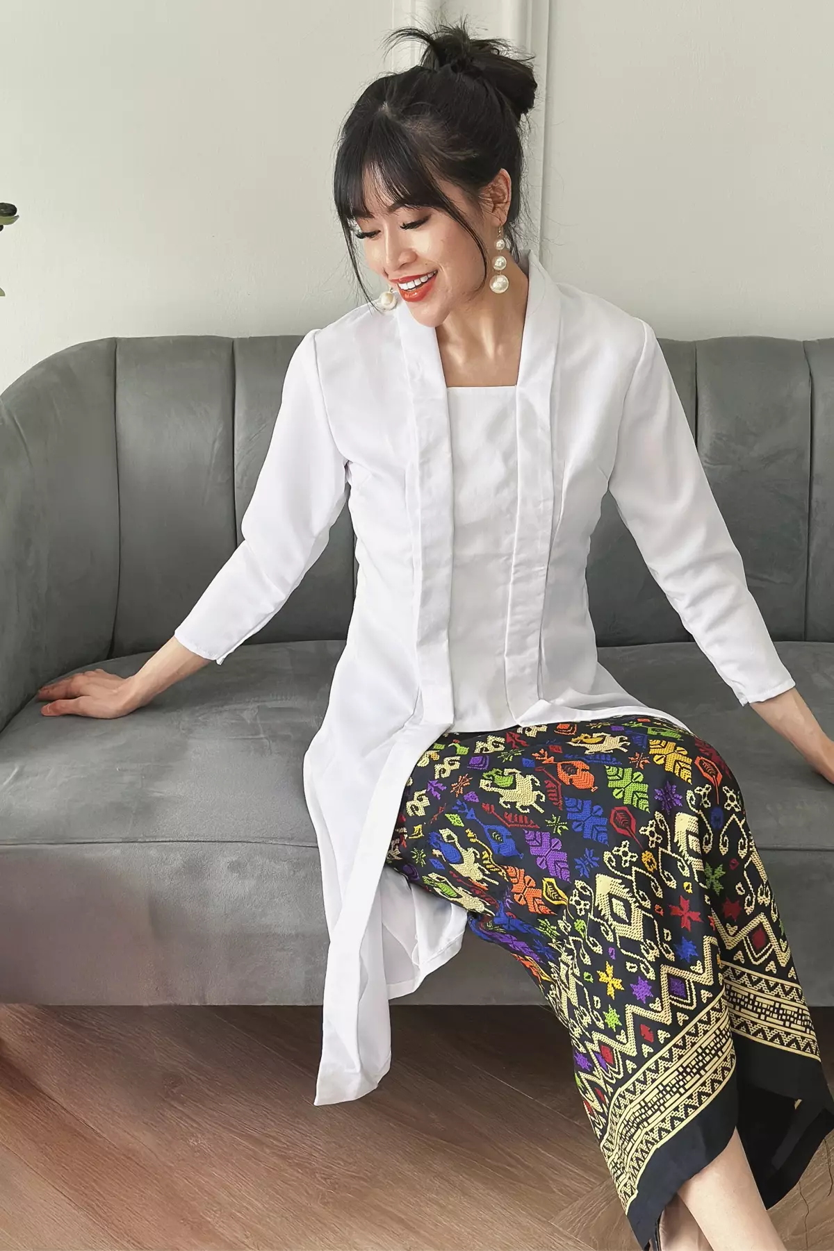 Chandani White Kebaya Panjang