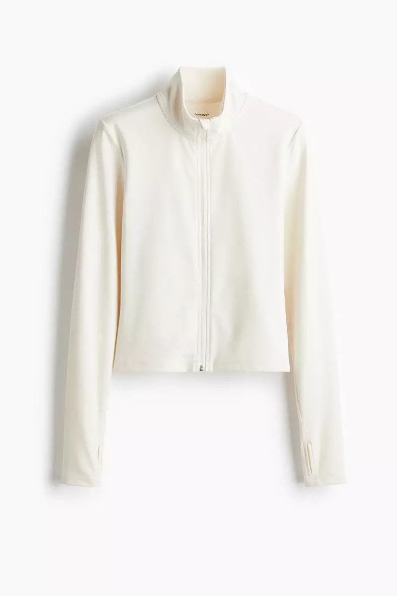 Zip-through sports jacket with SoftMove™