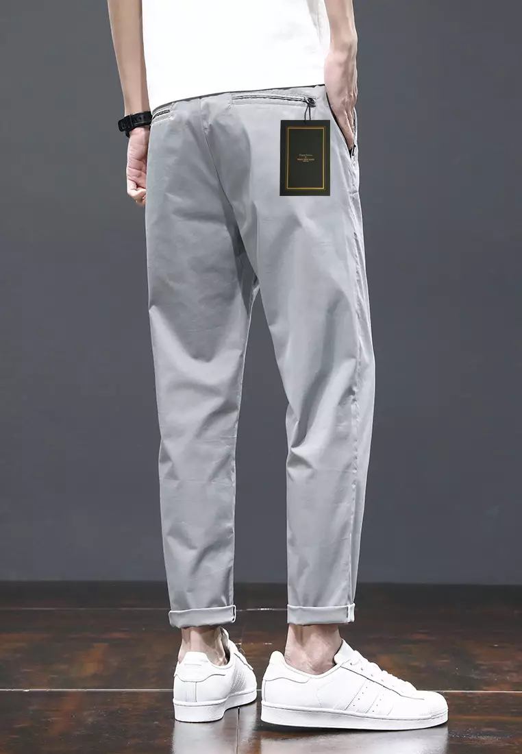 Ice Silk Feeling Cropped Pants AY-L808