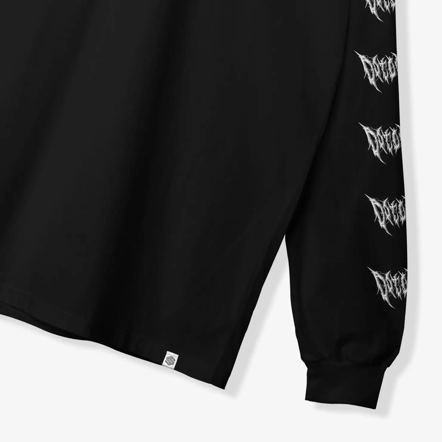 OOTDSUPPLY Longsleeve Spike Black l Kaos Lengan Panjang Pria dan Wanita LS022