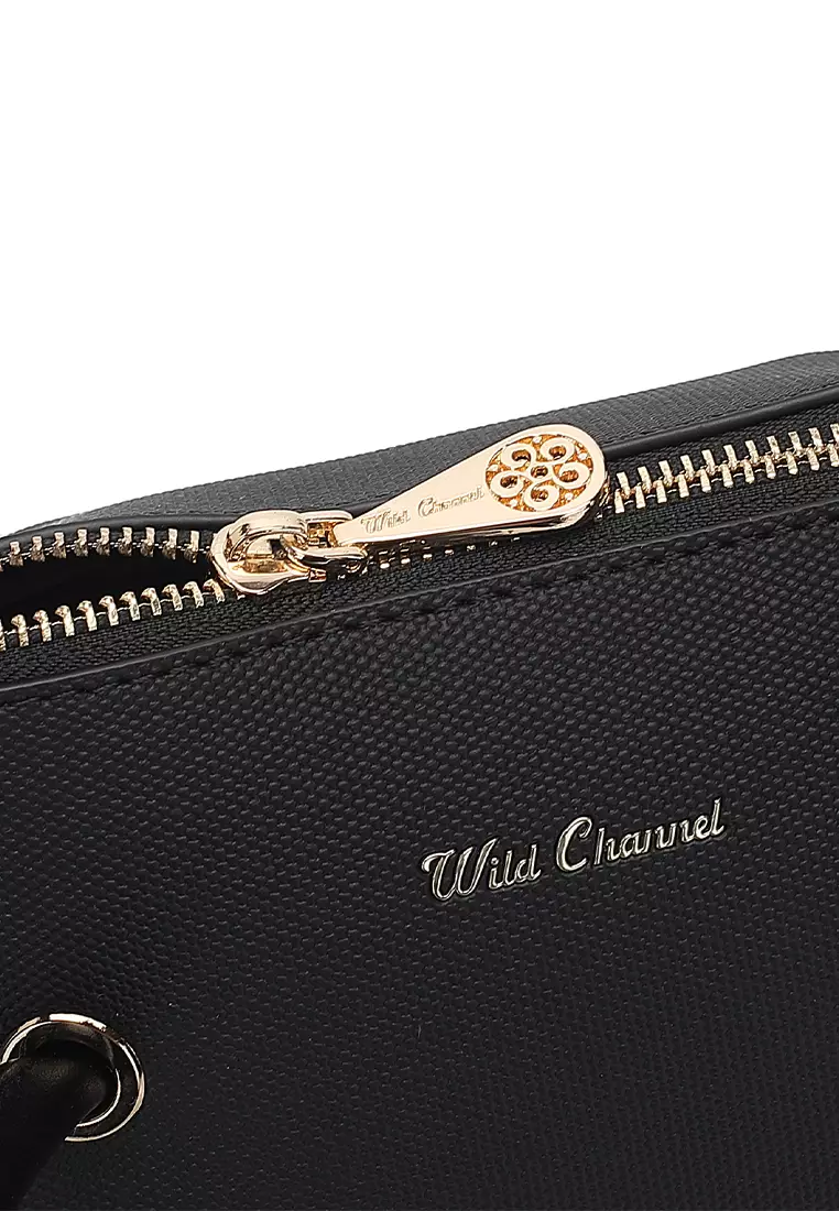 Women's Top Handle Bag / Sling Bag / Crossbody Bag (手拿袋 / 斜孭袋) - 黑色
