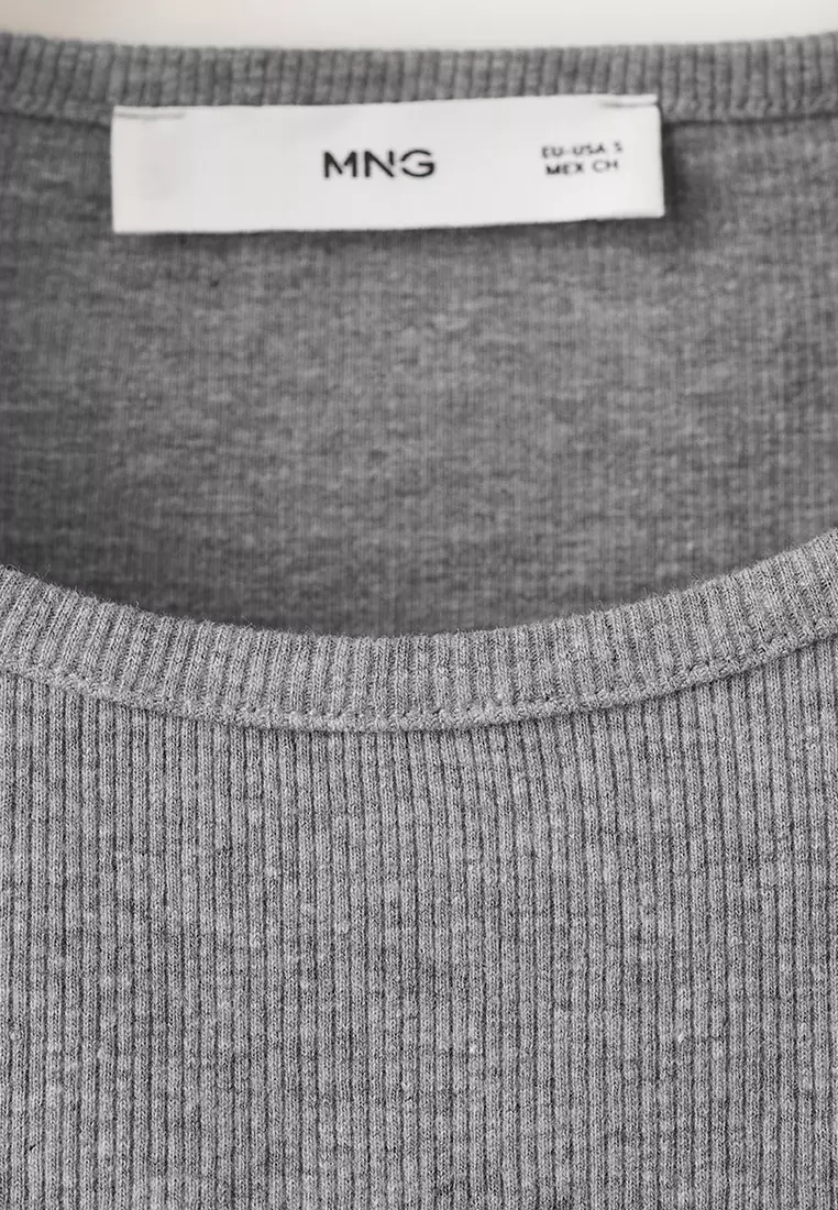 Ribbed Cotton-Blend Top