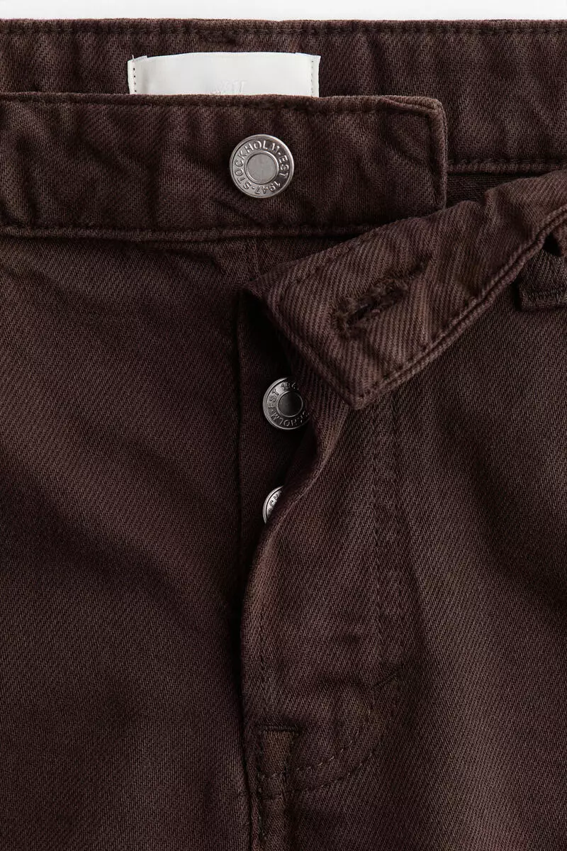 Raw-edge denim shorts