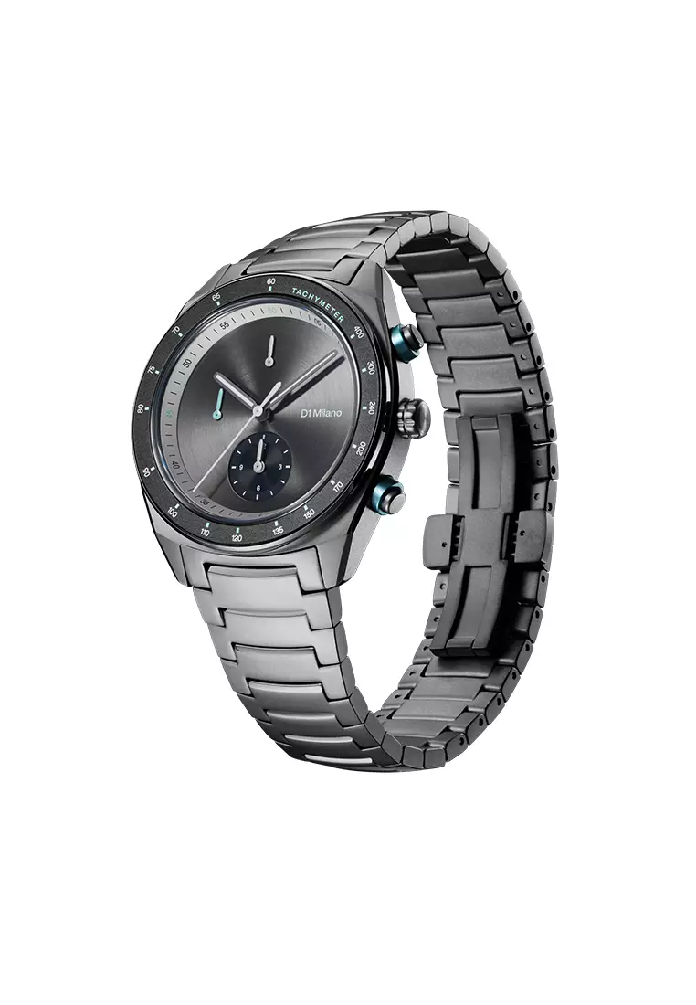 D1 Milano Essential Black Chronograph Bracelet Watch, 40mm
