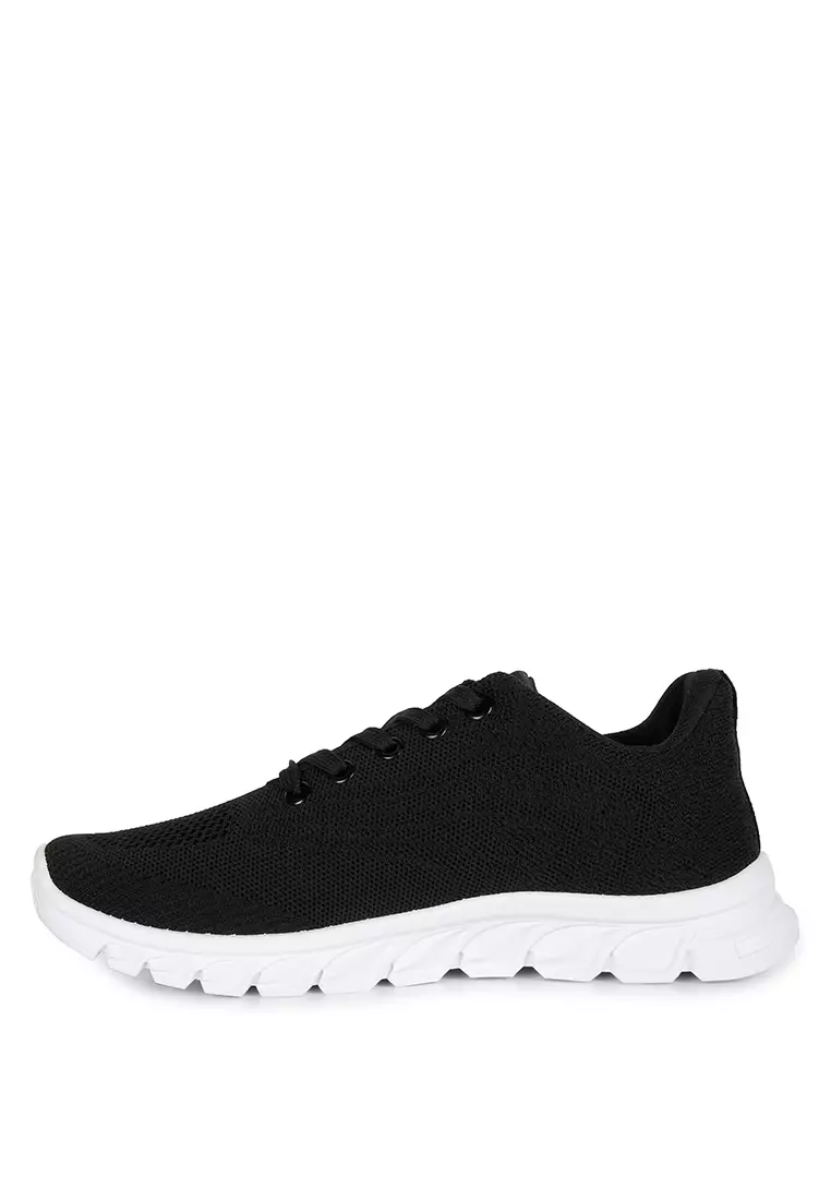 Buy London Rag Black Lace Up Knit Sneakers 2024 Online | ZALORA Philippines