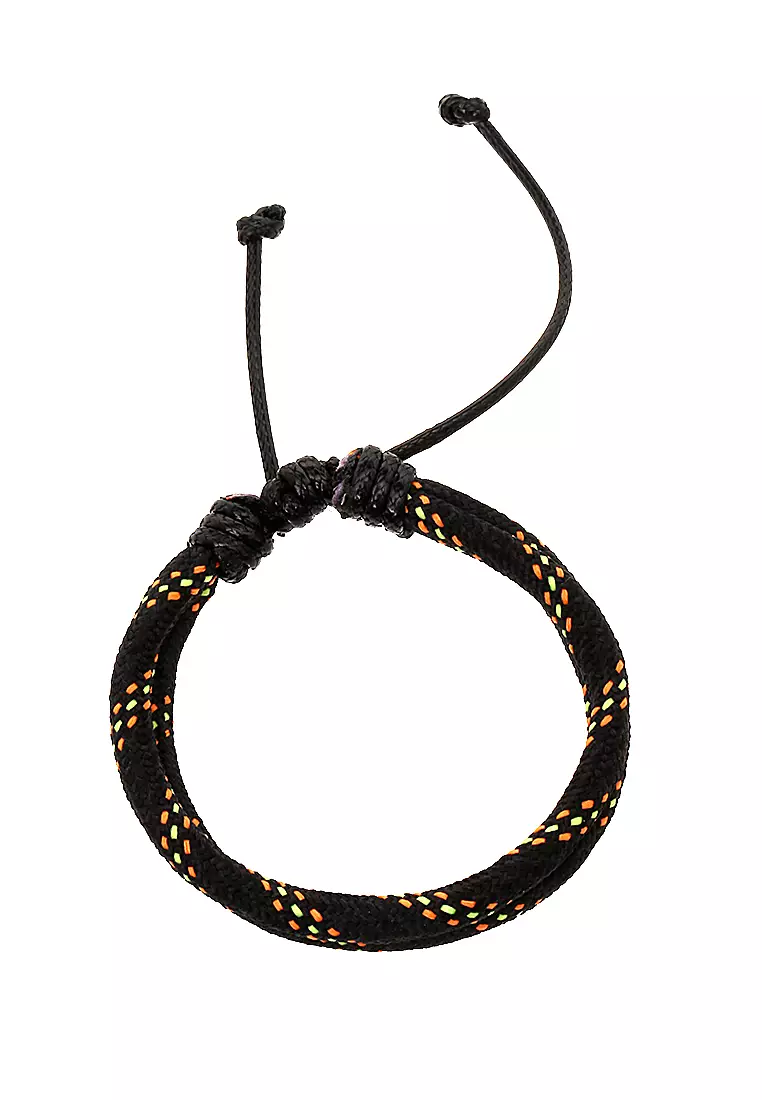Omrish Bracelet Gelang Men's Jangkar One Set Material Paracord ORIGINAL - Black