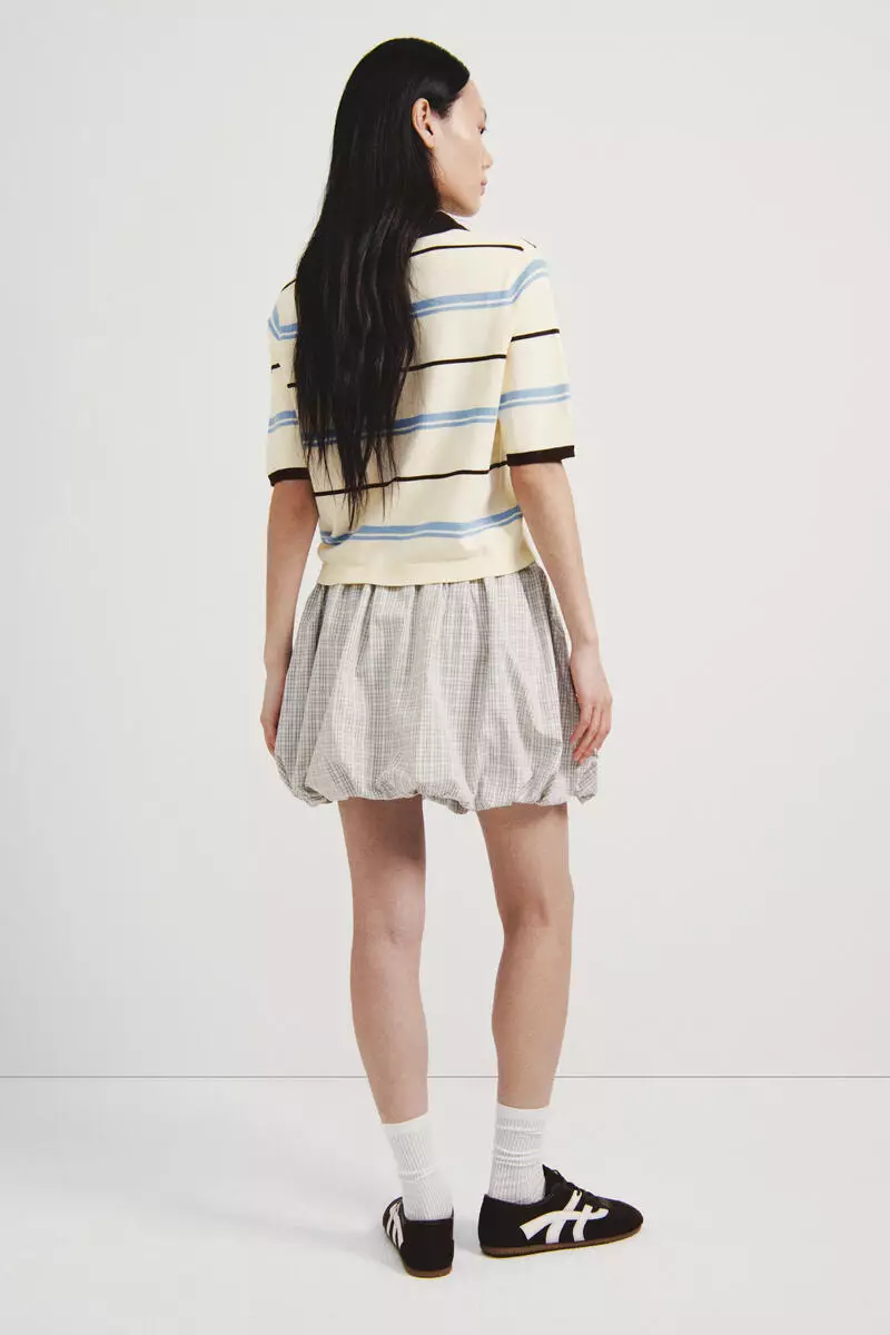 Fine-knit polo shirt