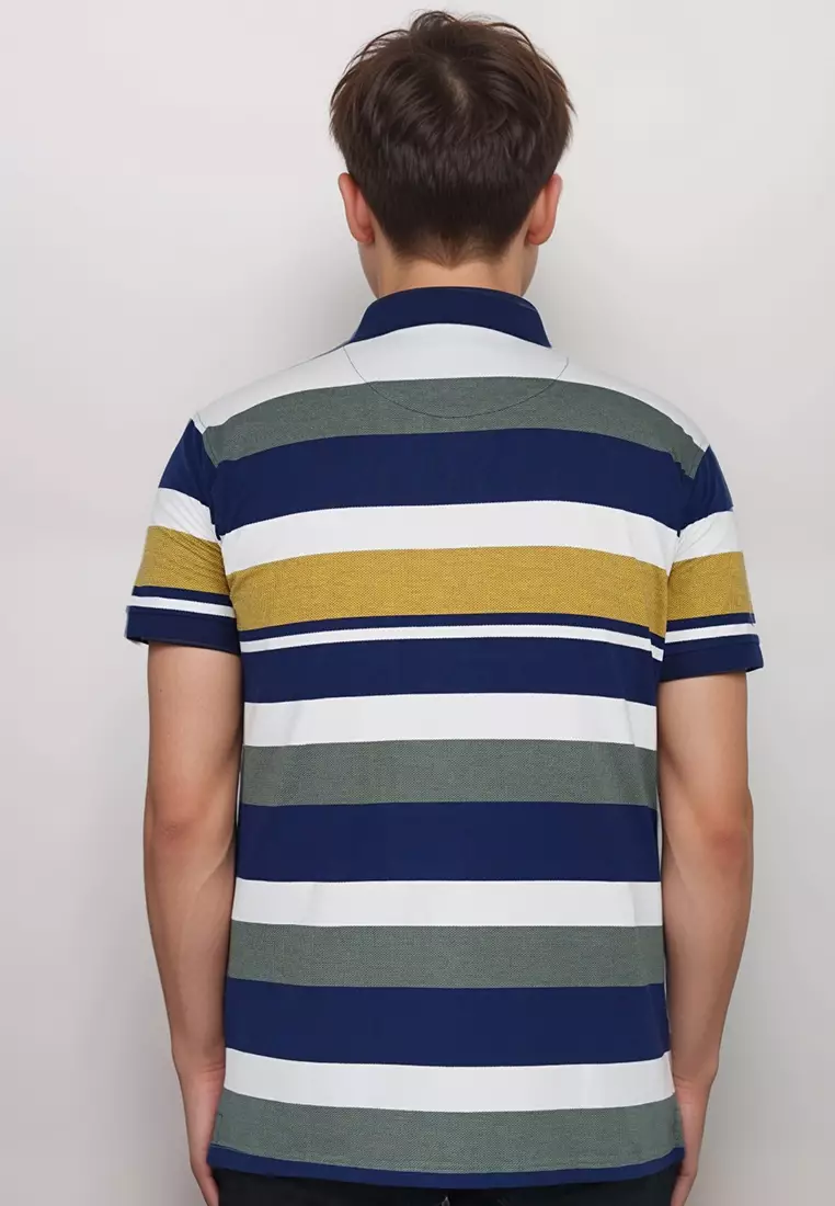 Crocodile DIAMOND 0004 Navy - Kaos Premium Pria Men Polo Shirt - Relax Fit