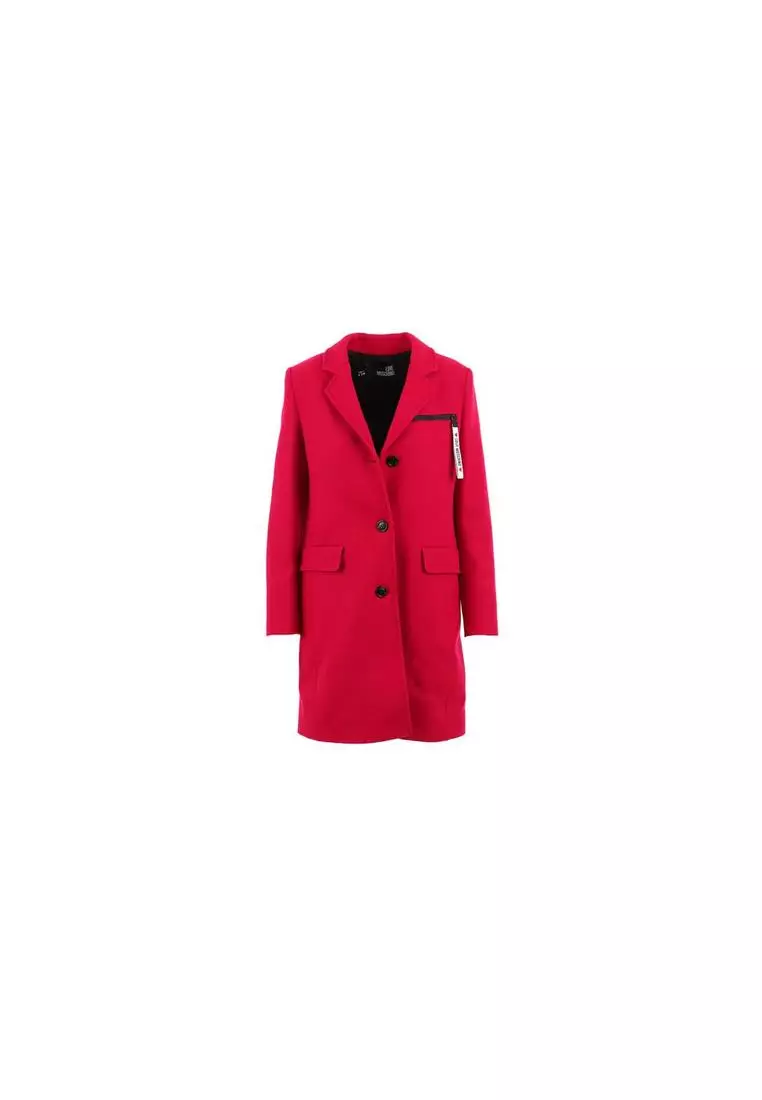 Buy Moschino Wool Coat Classic Style Women 2025 Online ZALORA