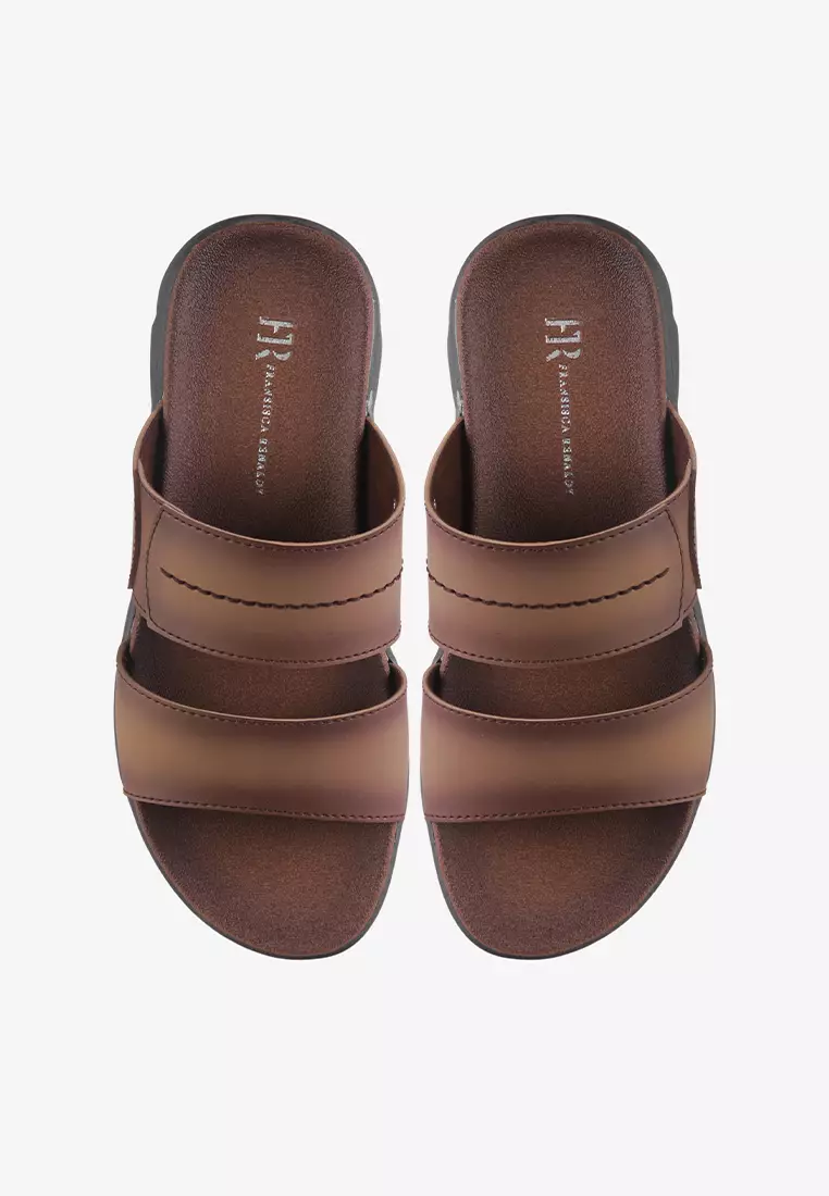 Sandal Jepit Pria Flip Flop Kulit Anti Slip M.Franz 02