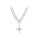 Glamorousky white Fashion Simple 316L Stainless Steel Star Pendant with Cubic Zirconia and Necklace 31726AC2B45BC2GS_1