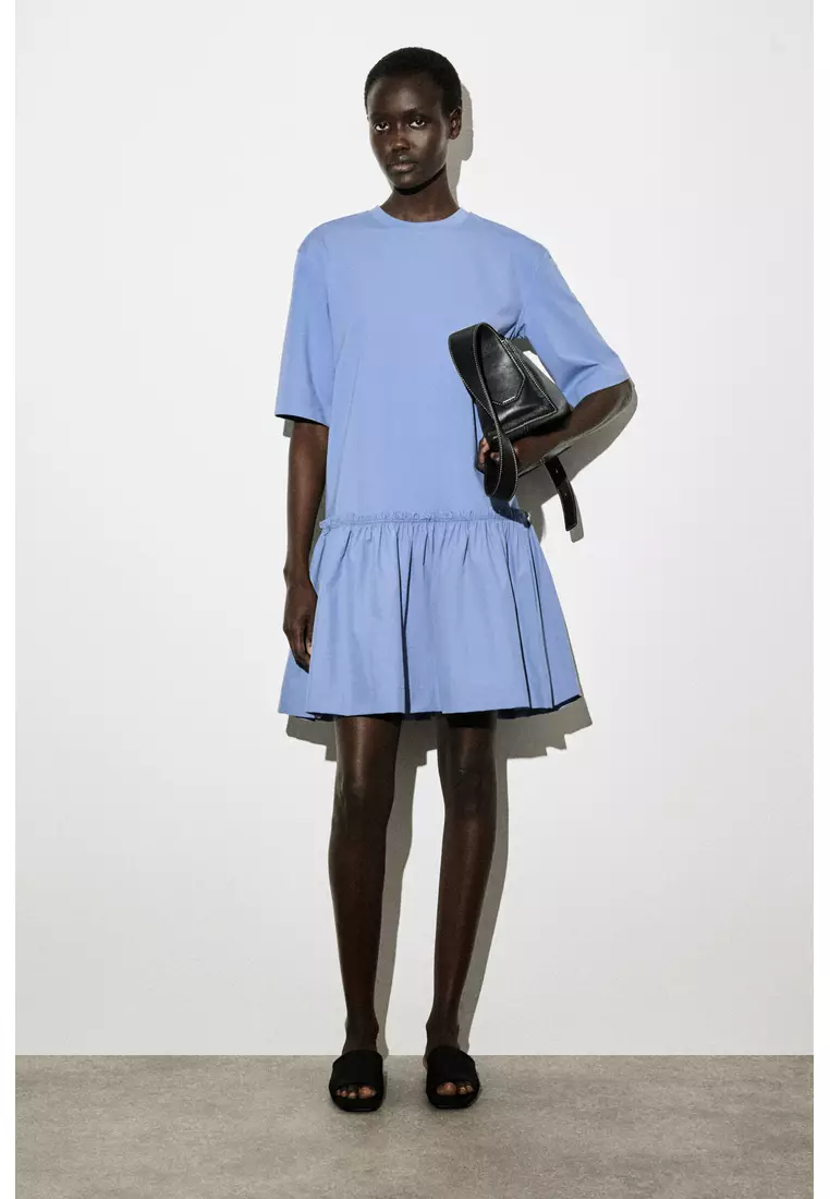 Buy COS PANELLED DROPPED-WAIST MINI DRESS 2026 Online | ZALORA